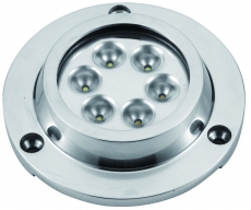 LED Unterwasserbeleuchtung, Aufbau LED 6 x 3W Rund LED Unterwasserbeleuchtung, Aufbau LED 6 x 3W Rund