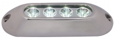 LED-Unterwasserscheinwerfer fr Badeplattformen / Heckspiegel / Kiel 6x3 W blau