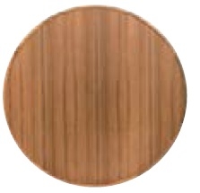 Tischplatte aus echtem Teakholz Rund Durchmesser 800mm
