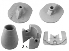 Yanmar Anode Set fr Heckmotoren Magnesium