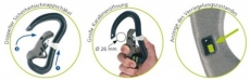 WICHARD ProLine Sicherheitsleinen 2 ProSnap Karabiner 1 Stretchgurt Lnge 2m