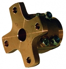 Bronze Klemmflansch kreuzf�rmig f�r 30mm Welle