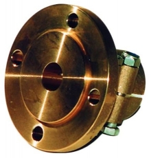 Klemmflansch aus Bronze mit Zentrierrand 30mm Welle