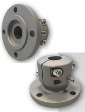 Klemmflansch aus Stahl mit Zentrierrand 30mm Welle