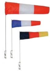 Windsack Flögel mit Seitenhalter und Tuch 60mm Farbe rot weiß blau Windsack Flögel mit Seitenhalter und Tuch 60mm Farbe rot weiß blau