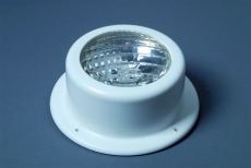 Leuchte fr Badeplattform aus weiem ABS, wasserdicht Ausfhrung gerade Typ 24 V 50 W