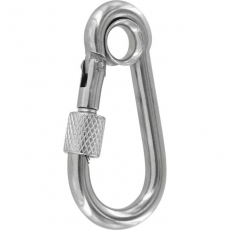 Karabinerhaken Edelstahl 100mm mit Verschraubung und Kausche HS Sprenger Karabinerhaken Edelstahl 100mm mit Verschraubung und Kausche HS Sprenger