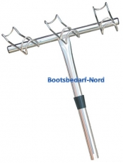 Angelrutenhalter aus Edelstahl AISI 316 Für 3 Angelruten rechts Angelrutenhalter aus Edelstahl AISI 316 Für 3 Angelruten rechts