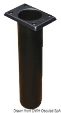 Angelrutenhalter aus UV-bestndigem Polypropylen quadratisch 240mm schwarz