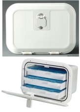Ablagekasten mit wasserdichter Klappe Frontabdeckung A Ablagekasten mit wasserdichter Klappe Frontabdeckung A