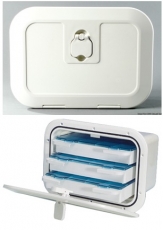 Ablagekasten mit wasserdichter Klappe Frontabdeckung B Ablagekasten mit wasserdichter Klappe Frontabdeckung B