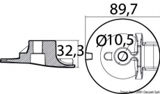 Plattenanode f�r Motor Aluminium