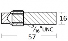 Anode Wrmetauscheranode 57x16 mm Zink + Messing