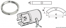 Propelleranode fr Sail Drive, fr 4-flgelige Schrauben Magnesium