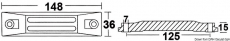 Plattenanode 35/45/50 PS Magnesium