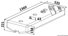 116 Liter Treibstofftanks Benzin und Diesel, aus netzverstrktem Polyethylen Hhe 221mm