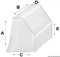 Steuerstandabdeckung fr offene Boote Hhe 125cm