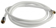 Classic Evo Duschbox fr Wandmontage, Nylon, wei -Schlauch 2,5 m Ausfhrung Deckel Edelstahl