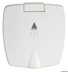 New Edge Duschbox, Nylon, wei� -Schlauch 2,5 m Ausf�hrung Deckel wei�