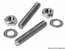 Gewinde Schrauben Kitt aus Inox fr Klampen 6x60mm