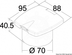 Duschbox New Edge mit Dusche Modell Niagara Schlauchsmaterial Nylon, wei 4m