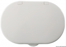 unbedruckte Klappe Oval weiß unbedruckte Klappe Oval weiß