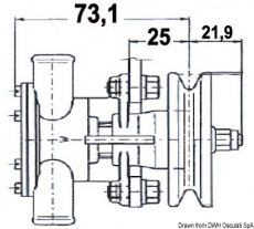 Impeller Pumpe NAUCO Modell FPR 313