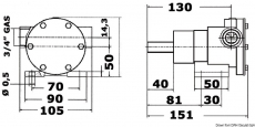 Impeller Pumpe Modell 335 Entspricht Johnson F7B-8-10-24571-13