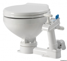 Manuelles WC Modell space saver Toilettenbrille Kunststoff weiß Manuelles WC Modell space saver Toilettenbrille Kunststoff weiß