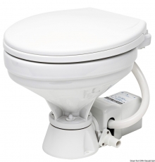 Elektrische Bordtoilette Modell groß Toilettenbrille Kunststoff weiß lackiert Elektrische Bordtoilette Modell groß Toilettenbrille Kunststoff weiß lackiert