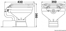 JABSCO elektrische Toilette 24Volt