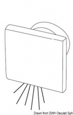 LED-Deckenleuchten, Einbau Farbe LED wei viereckig 0,5W Licht unten