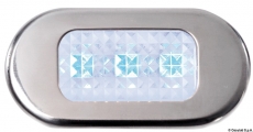 LED-Einbau-Orientierungsleuchte hochglanzpoliert blau LED-Einbau-Orientierungsleuchte hochglanzpoliert blau