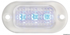 LED-Einbau-Orientierungsleuchte hochglanzpoliert blau