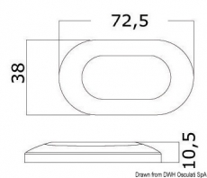 LED-Orientierungsleuchten ohne Einbau wei
