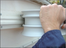 RADIAL Einlegeteil aus PVC in grau fr 30mm