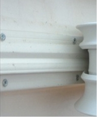 RADIAL Grundschiene aus PVC in schwarz für 65mm Einlegeteil RADIAL Grundschiene aus PVC in schwarz für 65mm Einlegeteil