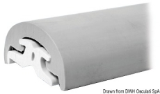 RADIAL Einlegeteil aus PVC in grau fr 65mm