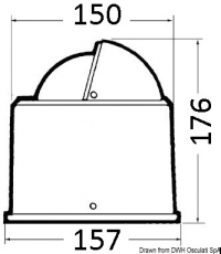 Riviera Kompass 4 Zoll mit Sockel Version Hochgeschwindigkeit, ber 25 Knoten