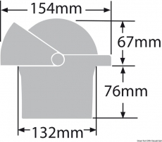 RITCHIE Kompasse Navigator 4 1/2 114 mm m. Kompensiereinrichtung u. Beleuchtung schwarz