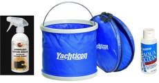 das Set enthlt 1 x Autosol Wasserloser Caravaon Reinigere 1 x Aqua Clean AC 1000 -ohne Chlor- 100 ml 1 x Falteimer 9 Liter