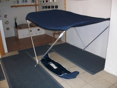 Bimini, Sonnensegel, Sonnentop Breite: 150- 160cm Hhe:110cm Tiefe: 180cm blau