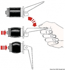 Verschlu�stopfen Messing, verchromt 50 mm