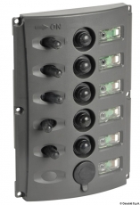 Schalttafel m. automatischen Sicherungen u. 2-LED Schalttafel m. automatischen Sicherungen u. 2-LED
