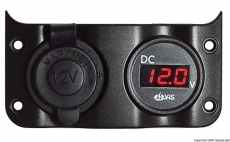 Voltmeter 3/30 V + 12 V Steckdose für Tafel 14.104.01/02/03/04/05 Voltmeter 3/30 V + 12 V Steckdose für Tafel 14.104.01/02/03/04/05