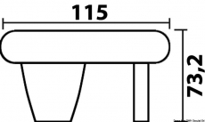 LED-Warnleuchte, Lichtfarbe wei� mit Fernbedienung 30.595.01