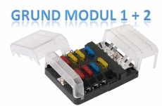 Modulre Box fr Sicherungen Grundmodul 2 (Minussteckblock)