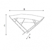 Edelstahl Sonnentop Biminox Breite 215 cm Dachlnge 200cm Hhe 140cm bis 60 kmh
