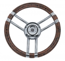 Steuerrad Lenkrad Modell 22 Niro 350mm Holzlook-Griff