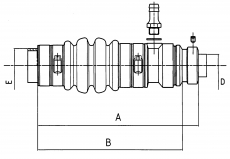 TMF Axial Propellerwellenabdichtungen Wellendurchmesser von D 40mm